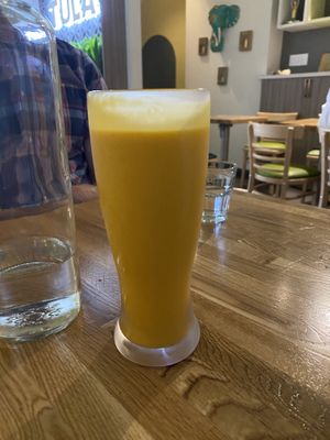 Mango lassi  at Tula in Montreal