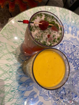Mango Lassi and New Strawberry Mocktail at Tula in Montreal