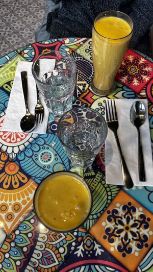 Mango lassi  at Tula in Montreal