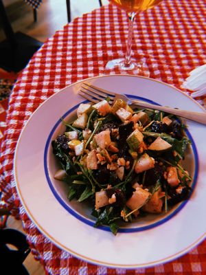 Салат с грушей, свеклой и тофу  at Stricha in Tbilisi