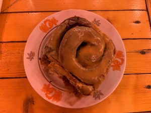 Cinnamon roll  at Stricha in Tbilisi