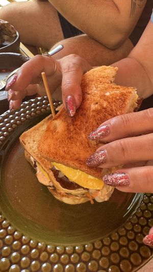 Sandwich with seitan  at Stricha in Tbilisi