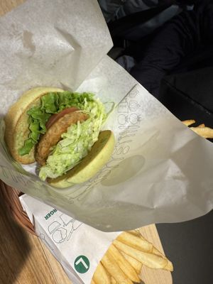   at Mos Burger in Nara