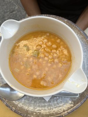 Chickpea soup  at A Putia in Siracusa