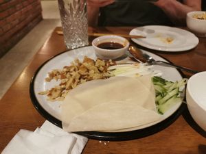 Mock duck pancakes at Star Chinese Restaurant  in Swansea
