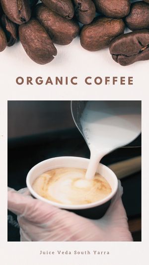 Serving Australia most Authentic Organic Coffee  at Juice Veda in South Yarra