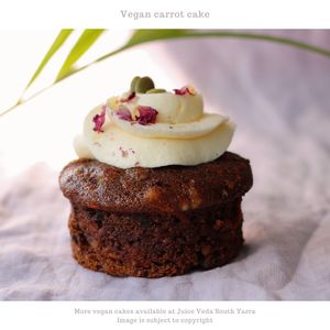 Vegan Cakes options available  at Juice Veda in South Yarra