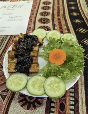 Seaweed wrapped tofu at Okale in Nha Trang