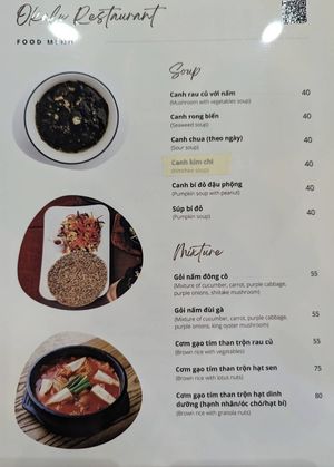 Menu at Okale in Nha Trang