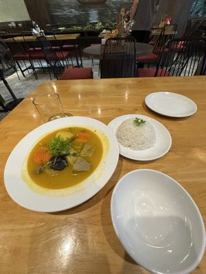 A curry that was more like a bland soup  at Okale in Nha Trang