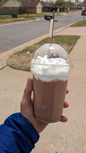 Rocky road shake at The Golden Spoon in Edmond