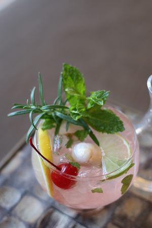 Lychee Mint Sangria at Tong-D in Barrington