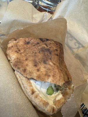 Felafel  sandwich   at Oren's Hummus in Cupertino