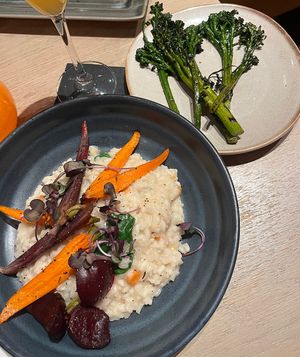 risotto (major skip) and broccolini - was just ok  at Carcara in Phoenix