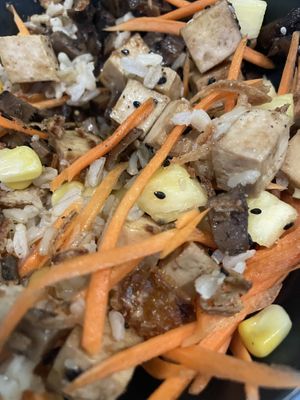 Vegan bowl (picture taken midway through)  at Fresh & Fit Cafe in Phuket