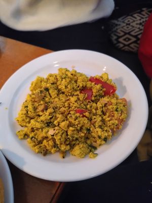 Scrambled tofu at Cafe Miller in Hamburg