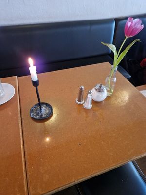 Tischdeko at Cafe Miller in Hamburg