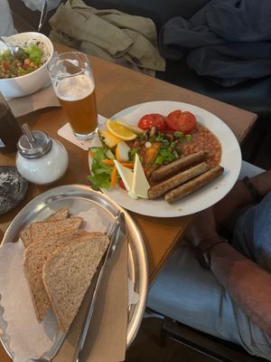 English breakfast   at Cafe Miller in Hamburg