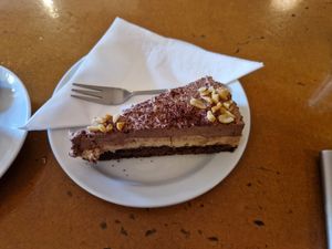 Salted peanut cheesecake at Cafe Miller in Hamburg