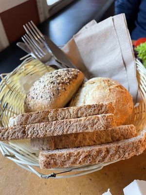 Bread rolls and toast   at Cafe Miller in Hamburg