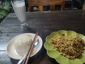 Tofu larb at Veranda in Muang Ngoy