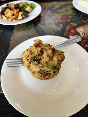 Sausage frittata (v/gf)  at Boots Bakery & Lounge in Spokane