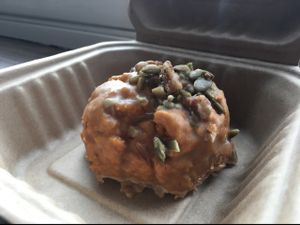 Pumpkin scone - delish! at Boots Bakery & Lounge in Spokane