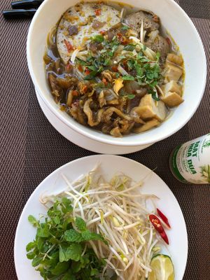 Vegan Hue noodle 🥰 at Nhà hàng chay Veggie Saigon - Vietnam Vegan Heritage in Hoi An