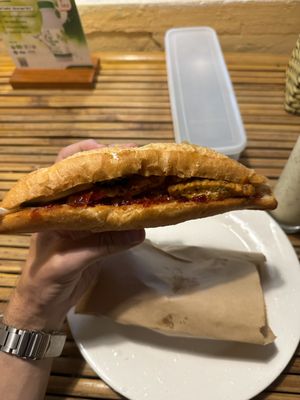 Vegan shumai banh mi  at Nhà hàng chay Veggie Saigon - Vietnam Vegan Heritage in Hoi An