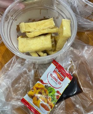 Lemongrass chili tofu (but where is the lemon grass?)  at Nhà hàng chay Veggie Saigon - Vietnam Vegan Heritage in Hoi An