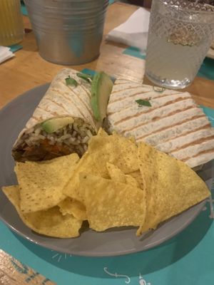 Burrito vegano  at Calavera - Mexican Food & Tequila Bar in Ericeira
