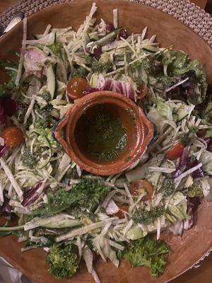 Pesto noddles   at El Cocal Restaurant - Wakax Hacienda Hotel  in Tulum