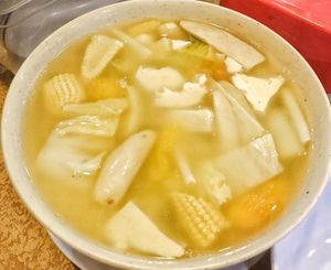 Tofu soup at Eatwell Seafood 素善缘 in Miri