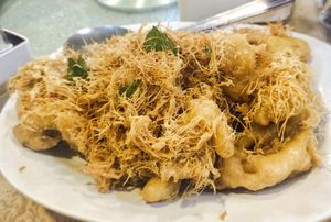 Fried oyster mushroom at Eatwell Seafood 素善缘 in Miri