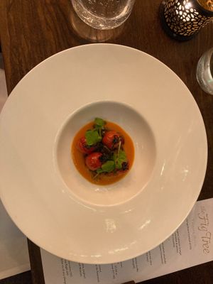 Confit tomatoes.  at The Fig Tree Restaurant in Hassocks