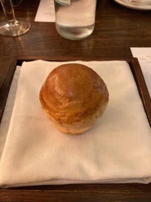 The most delicious bread I’ve ever eaten - onion flavoured.  at The Fig Tree Restaurant in Hassocks