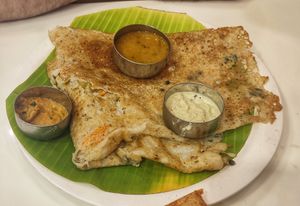 Rava Masala Dosa at MINAKSHI Veg Restaurant and Cafe in Pondicherry
