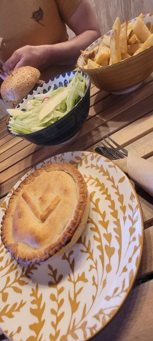 Vegan Lentil Pie at Gato Legal Coffee Roastery in Ponta Do Pargo