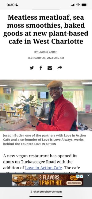  at Love in Action Cafe - Maybe closed in Charlotte