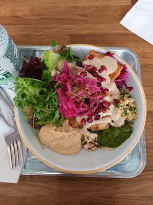 Halloumi bowl at Chick Pea  in Oxford