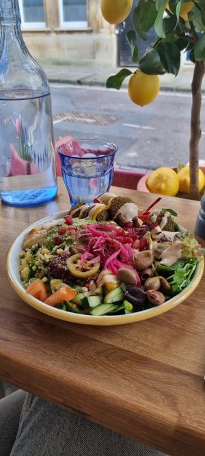 Falafel bowl at Chick Pea  in Oxford