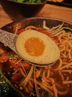 Vegan 'egg' at Reishi Plant Kitchen in Worcester