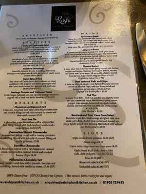   at Reishi Plant Kitchen in Worcester