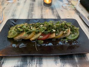 Delicious Halloumi starter   at Reishi Plant Kitchen in Worcester