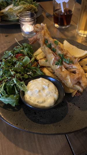 ‘Fish’ and Chips 👌  at Reishi Plant Kitchen in Worcester