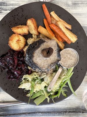 Sunday roast  at Reishi Plant Kitchen in Worcester