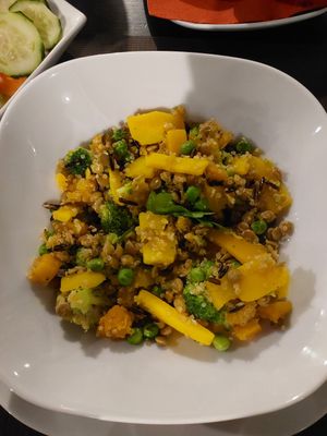 Quinoa with vegetables at DuFogo Take Away in Santa Maria
