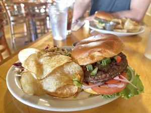 Chips and Asian slaw  at LuLu Cafe & Bar in Milwaukee