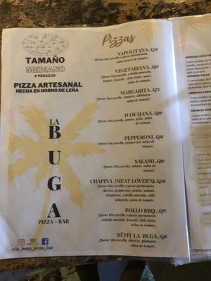  at La Buga Pizza Bar in Izabal