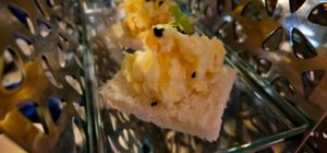 “Egg” sandwich  at Living Room Bar in Brisbane